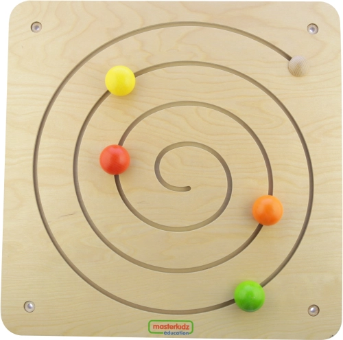 Tabla z drsnim spiralnim labirintom Masterkidz Montessori