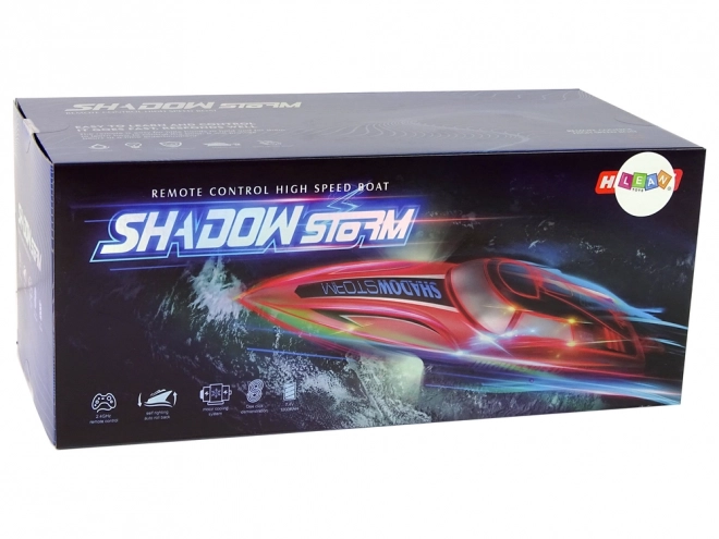 Motorni čoln R/C 2.4G Rdeč 20-25 km/h