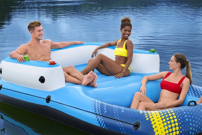 Otok za plavanje z vzmetnico 320/198 cm BESTWAY