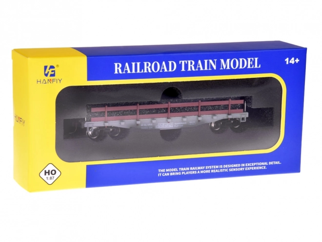 Odprt tovorni vagon za modelno železnico H0 1:87