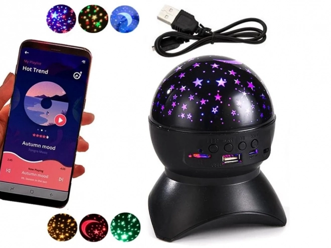 Projektor zvezdnega nočnega neba z LED in Bluetooth zvočnikom