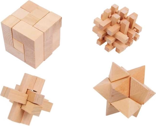 Leseni miselni izzivi – set 4 kos