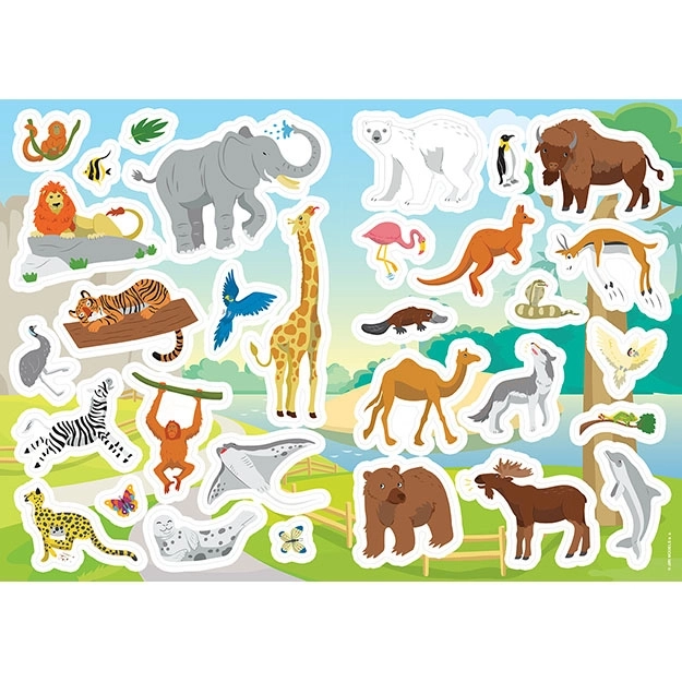 Barvanka z nalepkami ZOO