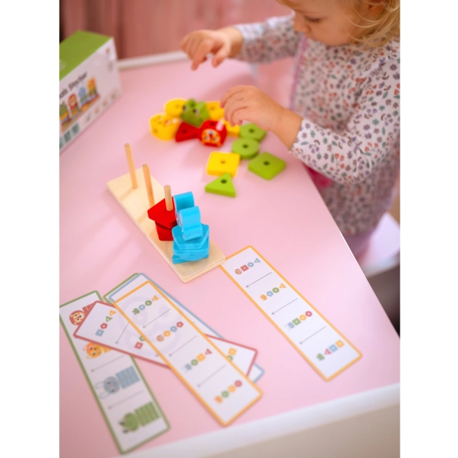 Montessori sestavljanka živali piramida 27 delov FSC