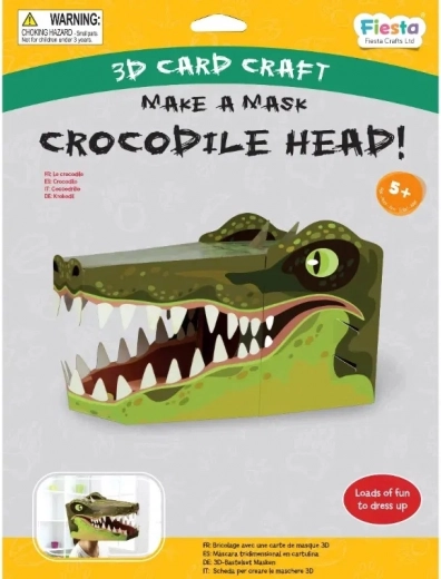 Kreativni komplet 3D maska Krokodil