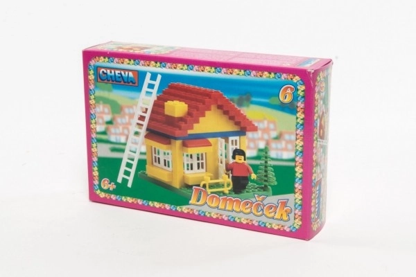 Cheva 6 Hišica plast 86kos v škatli 22,5x15x5cm