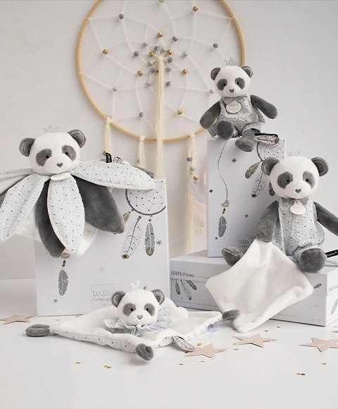Darilni set - plišasta igračka panda