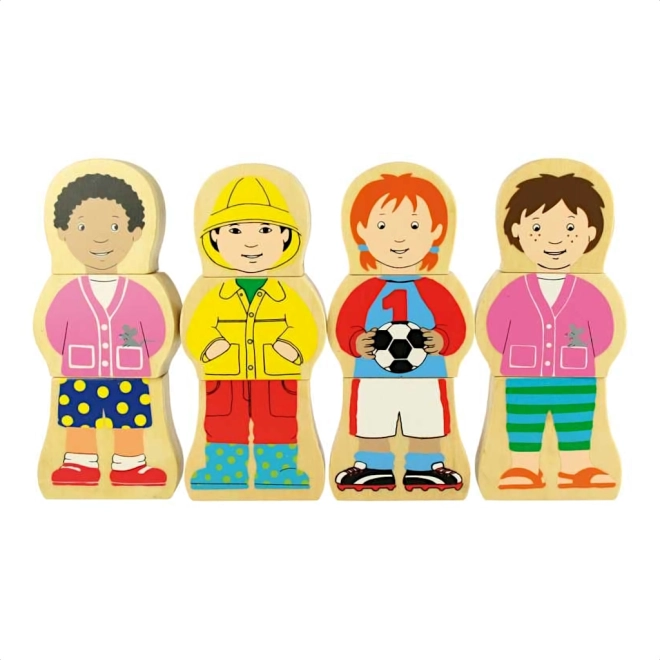 Bigjigs Toys lesene magnetne sestavljanke – narodnosti