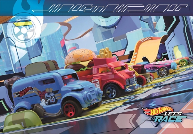 CLEMENTONI Sestavljanka Hot Wheels 2x60 koščkov