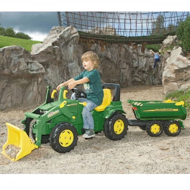 Rolly Toys prikolica s preklopnim tovornjakom John Deere