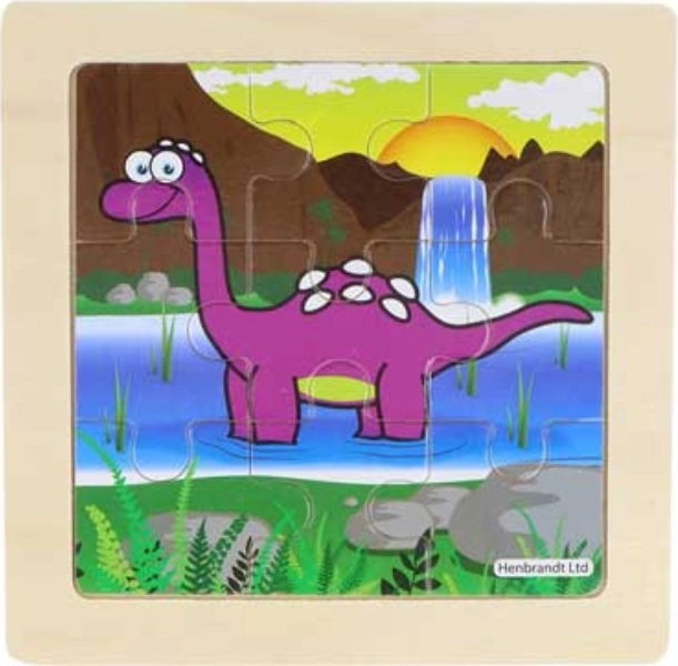 Lesene sestavljanke dinozaver Stegozaver, 9 kosov