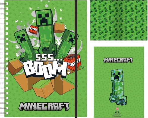 Črtasti blok z motivom Minecraft
