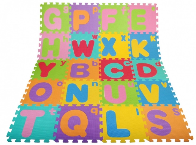 Pena puzzle Črke za otroke 3+ EVA pena + Velike in male črke Abeceda + Talna podloga