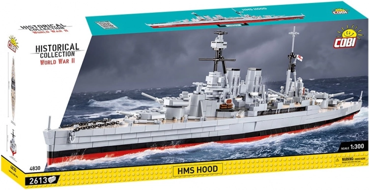 komplet za sestavljanje ladje HMS Hood 1:300