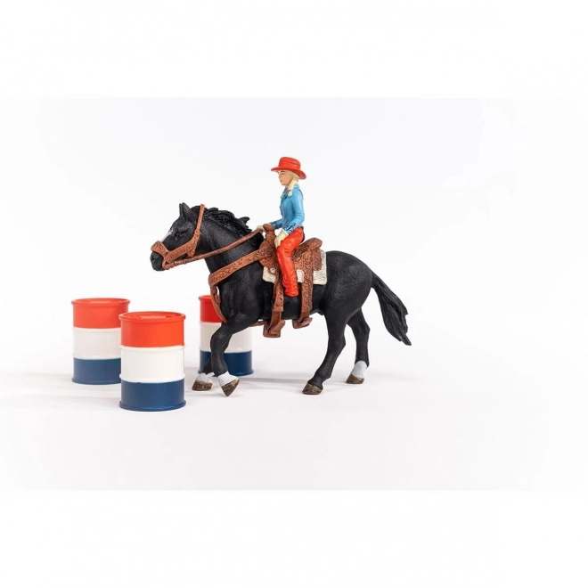 Komplet figuric Farm World Cowgirl in Dirka okoli soda