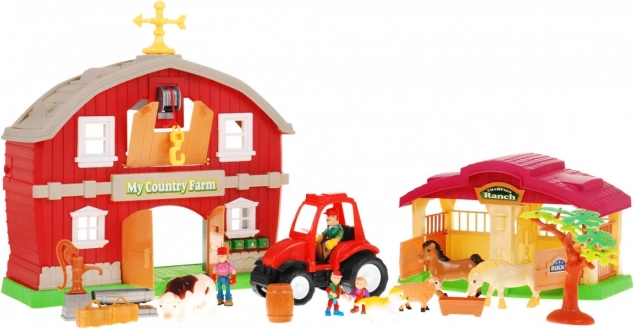 Set za otroke 3+ Kmetija s figuricami, skednjem in traktorjem