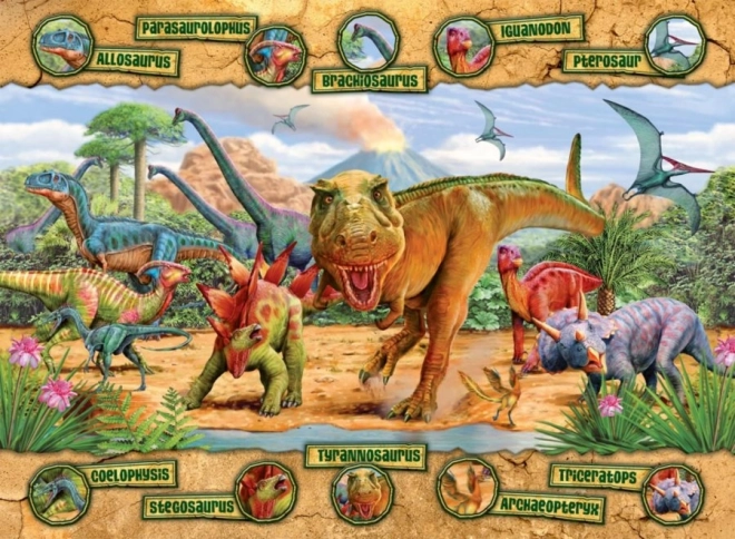 Sestavljanka Dinosavri XXL 100 kosov
