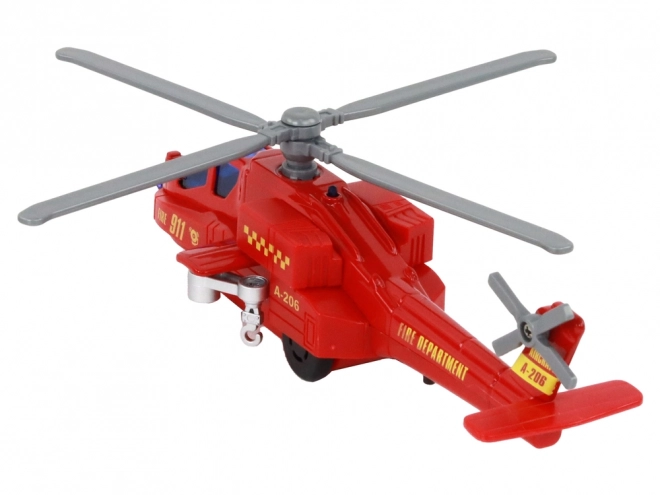 Reševalni helikopter iz aluminija S svetlobnimi in zvočnimi učinki