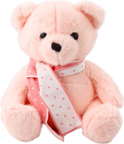 Plišasti medvedek Rožnata s šalom 35 cm