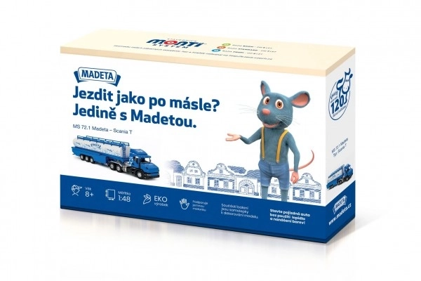 Gradbeni komplet Monti System MS 72.1 Madeland Scania T 1:48 v škatli 32x21x7,5cm