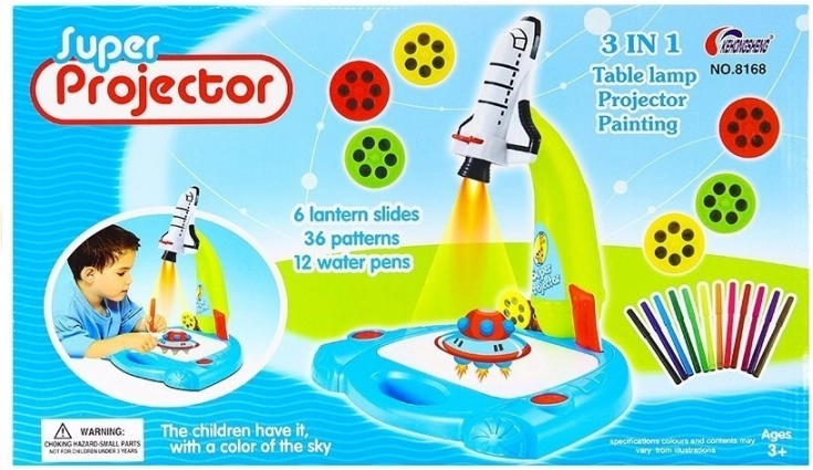 3 v 1: projektor, lučka in slikarski set