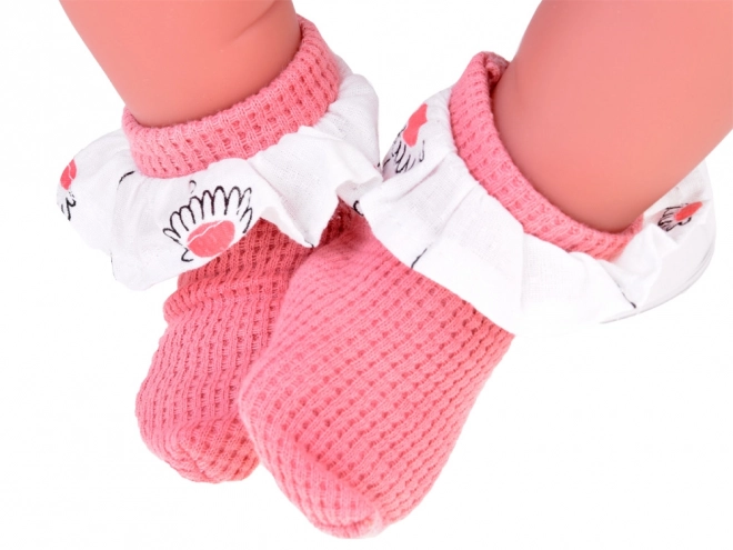 Interaktivna otroška punčka 45 cm v roza kompletu