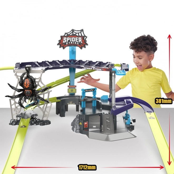 Steza za avtomobile ZURU Metal Machines: Napad Pajka