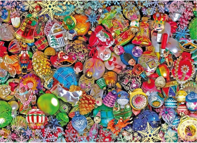CLEMENTONI Puzzle Impossible: bleščeči Božič, 1000 koščkov