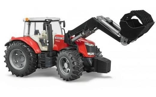 Traktor Bruder Massey Ferguson 7624 s čelnim nakladačem