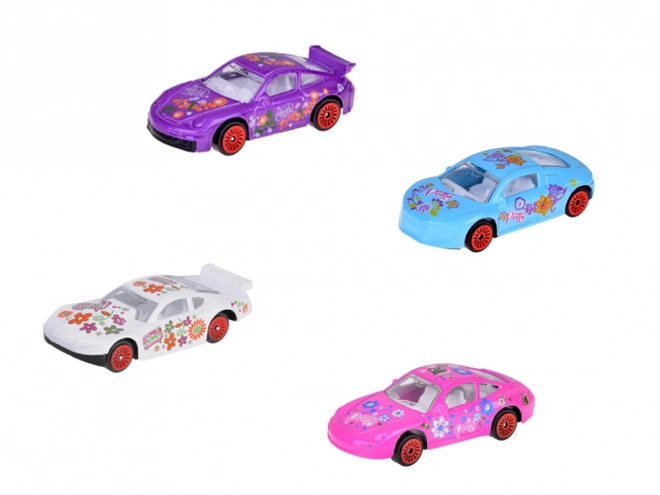 Set kovinskih avtomobilčkov za deklice