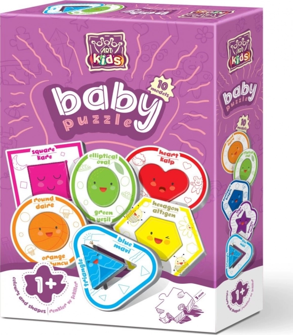 ART PUZZLE Baby Puzzle Barve in oblike (2 kosa)
