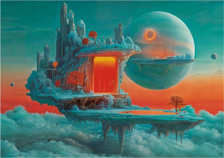 Educa Puzzle Planet ognja in ledu 500 kosov