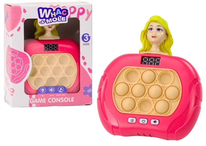 Igra Pop-It Wac A Mole Lutka Lučke Zvoki Roza