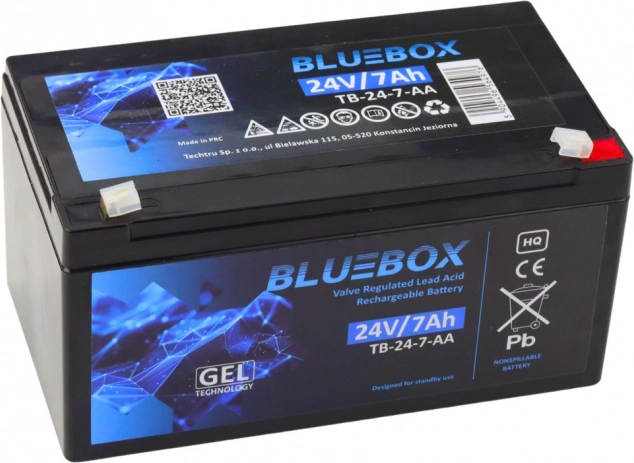 BlueBox gelni akumulator VRLA AGM 24V 7Ah za avtomobile