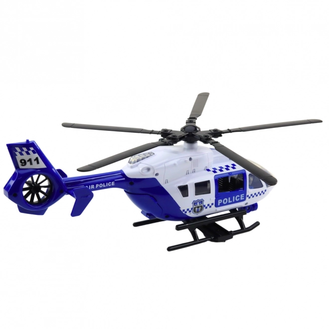 Policijski helikopter s svetlobnimi učinki in zvoki
