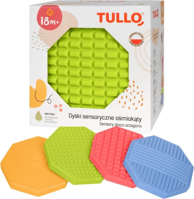 Senzorični osmerokoti različnih tekstur, 4 kosi