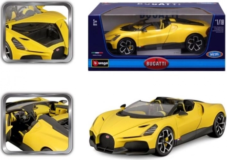 Kovinski model avtomobila 1:18 BBURAGO Bugatti Mistral rumen