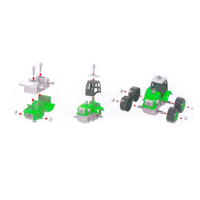 Vijačni traktor s prikolico