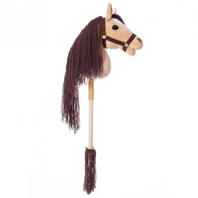 HOPPIHORSE konj na palici hobby horse velikost A3 bež