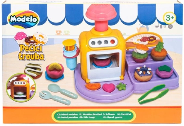Modelna pečica – kreativni set z modelino in modelčki