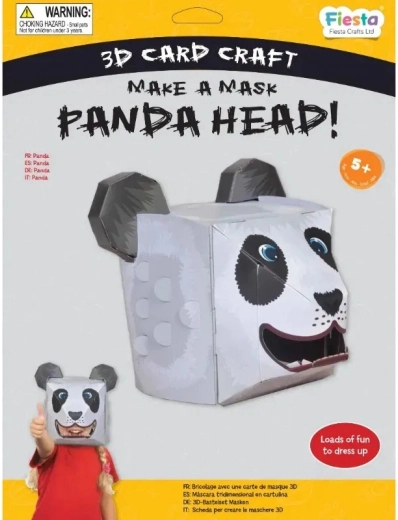 Fiesta Crafts kreativni set 3D maska panda