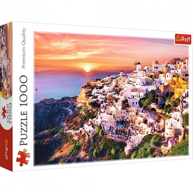 Sestavljanka Santorini Sončni Zahod 1000 Kosov