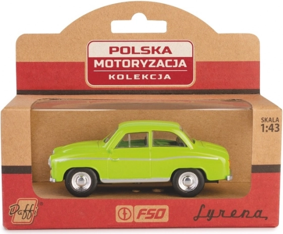 kovinski model avtomobila Syrena 104 zelen 1:43