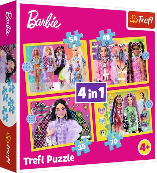 Sestavljanka Barbie Veseli svet 4v1