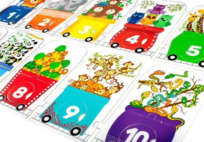 Sestavljanka ZOO Express - Štej Z Mano 30 Delov