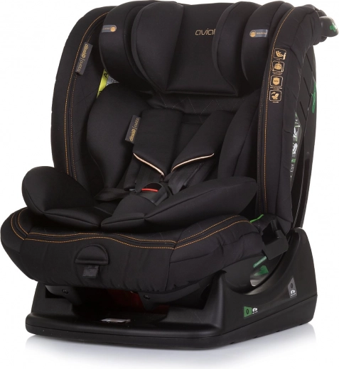 Avtosedež Chipolino Aviato i-Size 40–150 cm – Obsidian