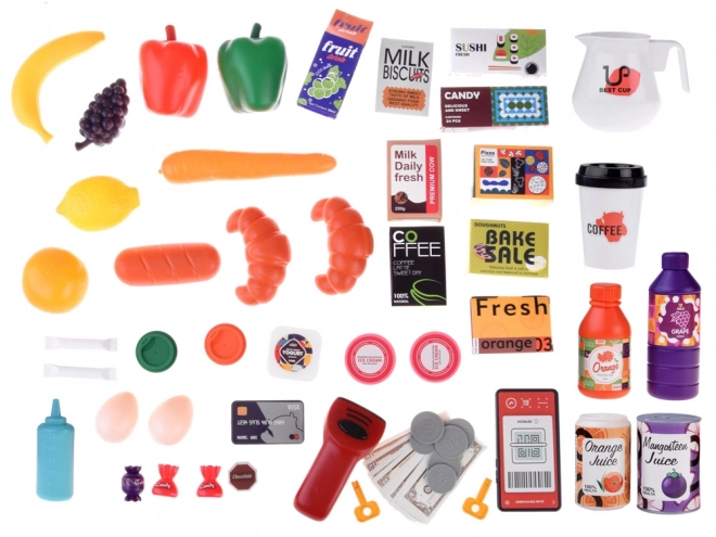 Velika slaščičarna supermarketa + dodatki vozička ZA4638