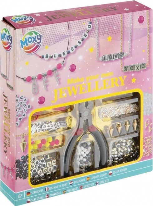 MOXY komplet za izdelavo nakita s črkami