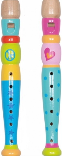 Otroška lesena flavta GOKI Peace 20 cm (mix)