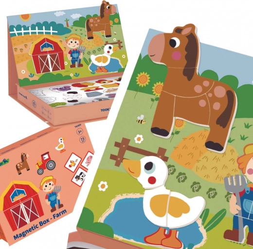 Tooky Toy Magnetna sestavljanka Kmetija Puzzle